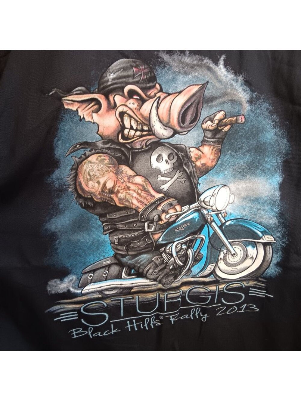 2XL Vance Biker Wear Sturgis Black Hills Rally 2013 Sleeveless Button-Up Shirt